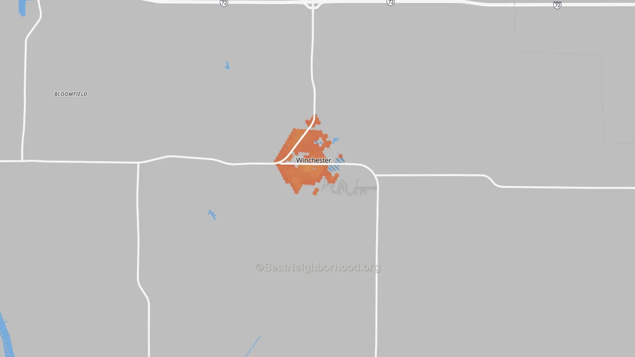 Bike Grade map of 62694, IL