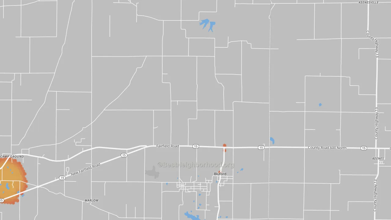 Bike Grade map of 62814, IL