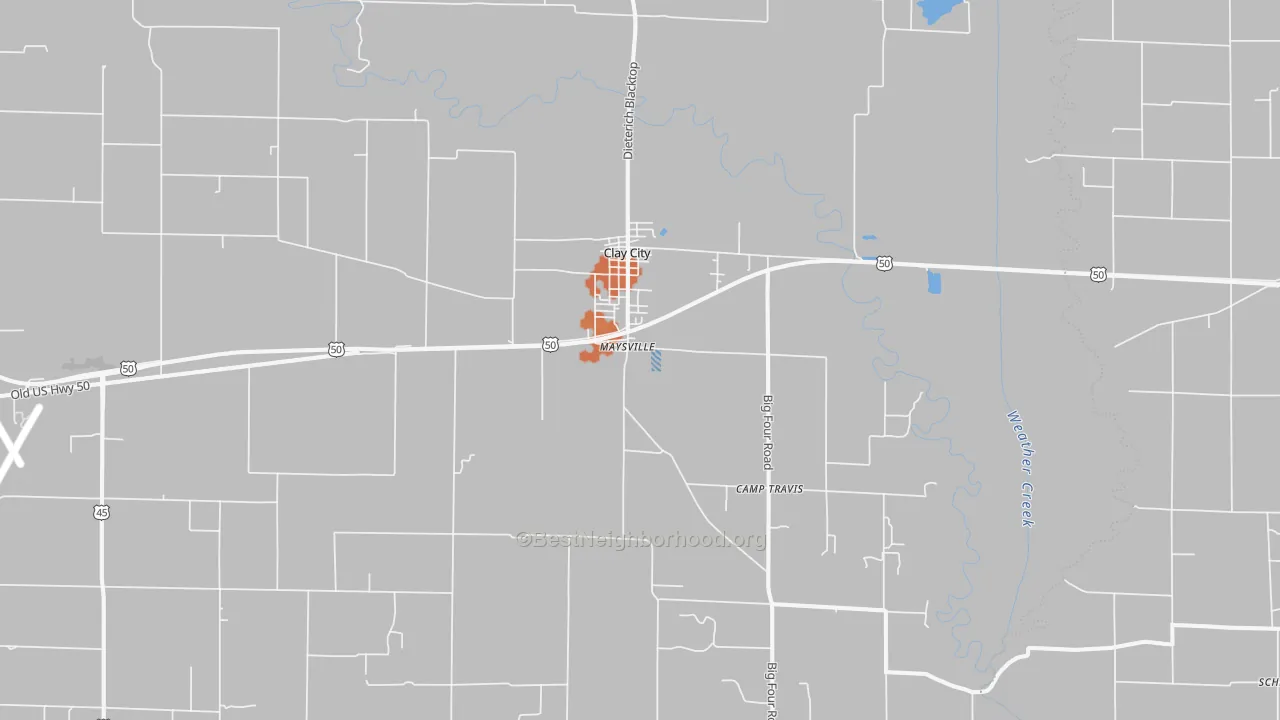 Bike Grade map of 62824, IL