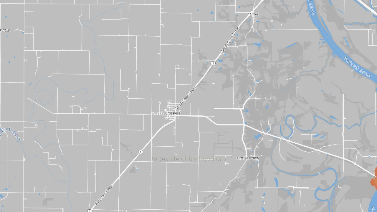 Bike Grade map of 62827, IL