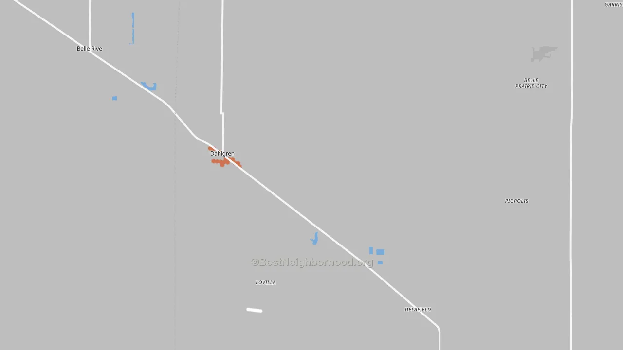 Bike Grade map of 62828, IL