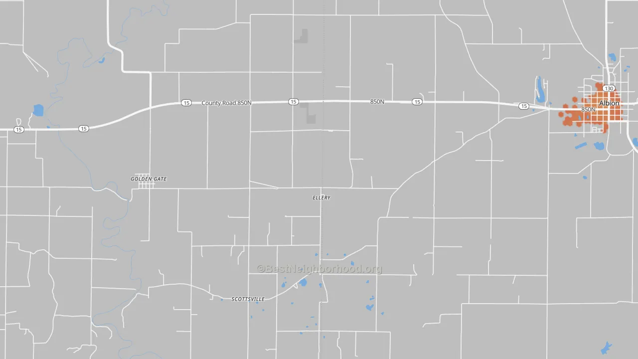 Bike Grade map of 62833, IL