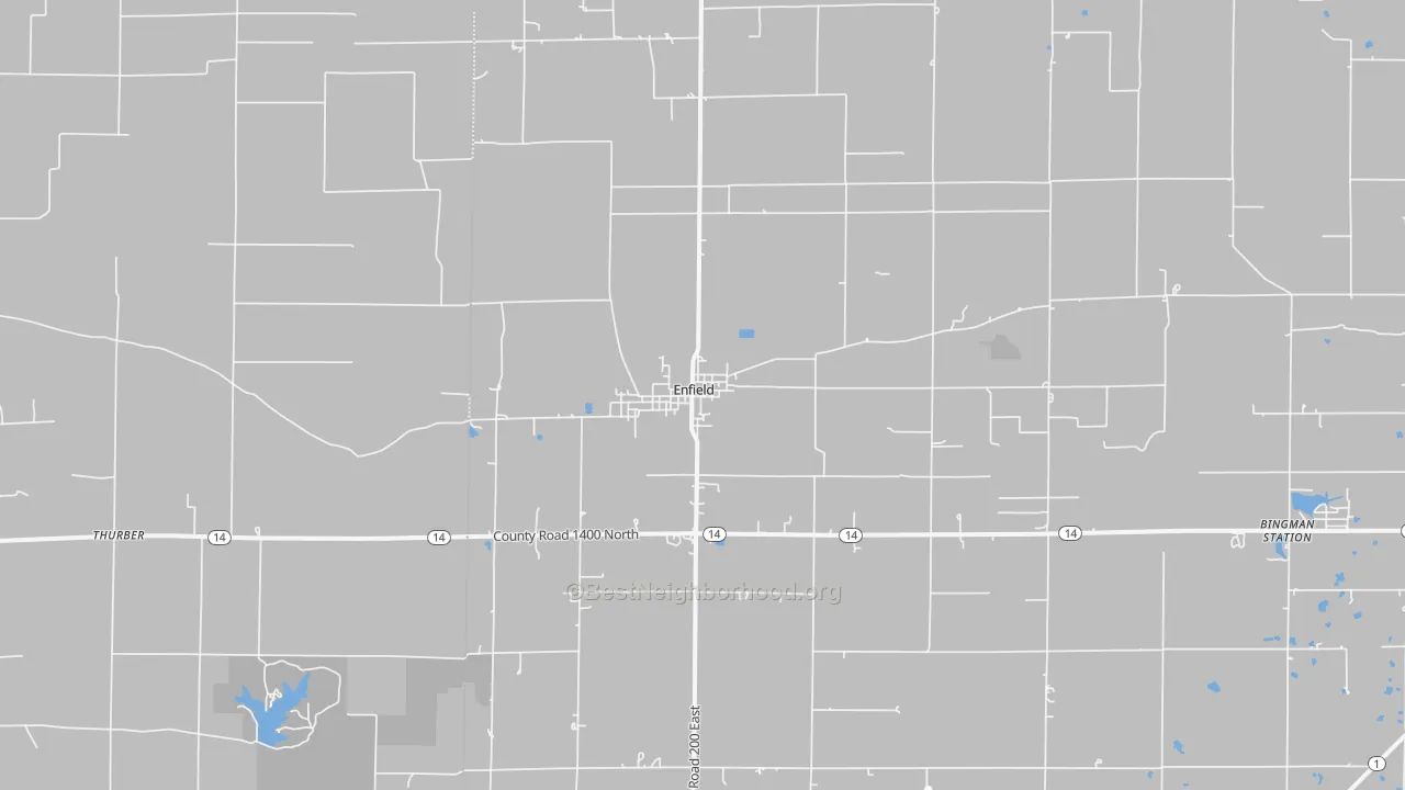 Bike Grade map of 62835, IL
