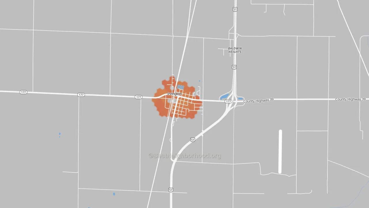 Bike Grade map of 62848, IL