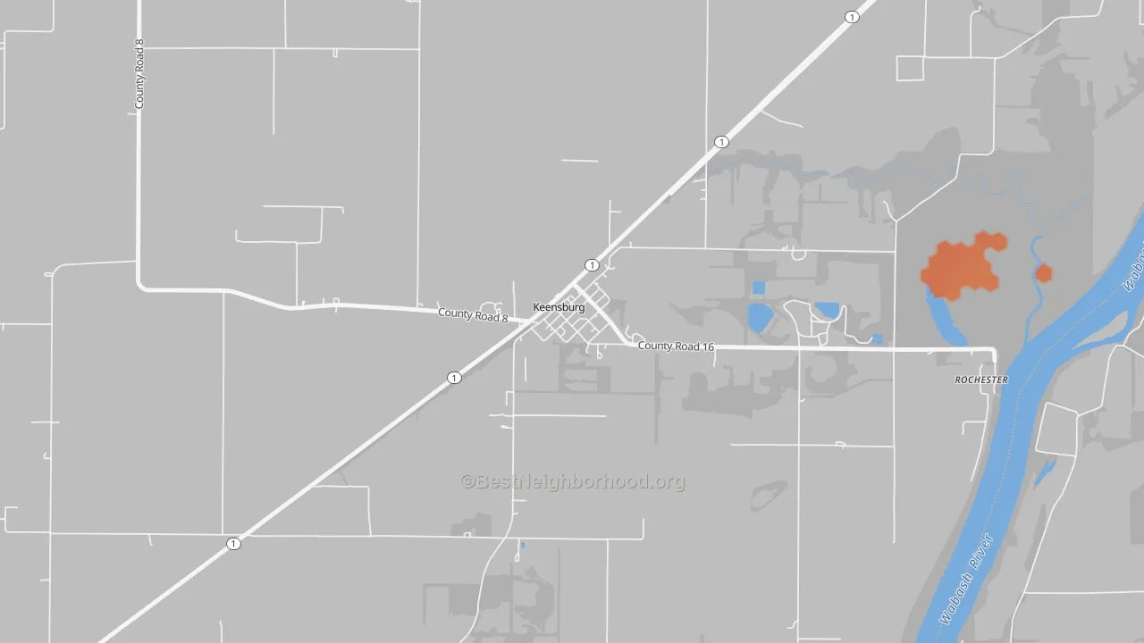 Bike Grade map of 62852, IL