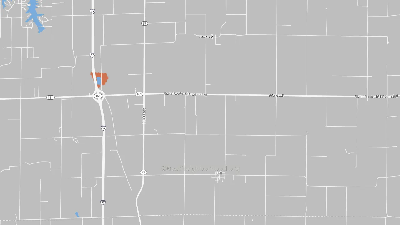Bike Grade map of 62853, IL