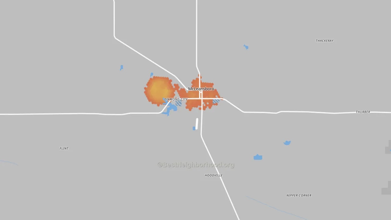Bike Grade map of 62859, IL