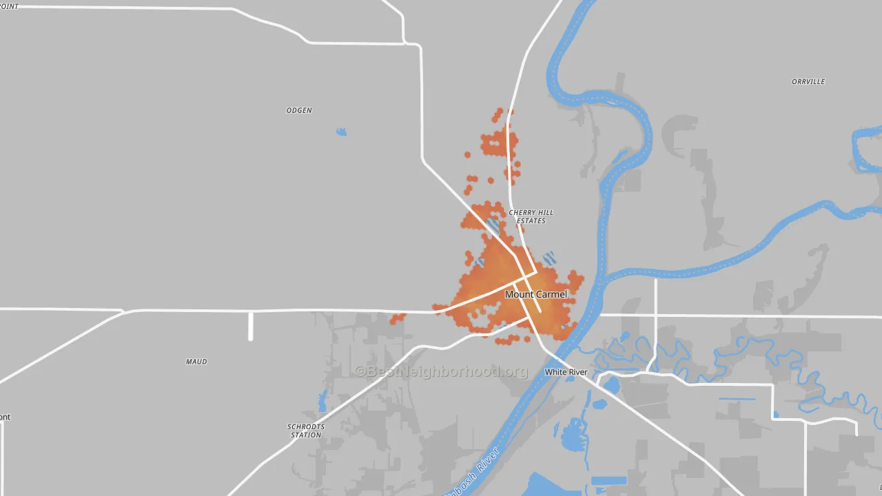 Bike Grade map of 62863, IL