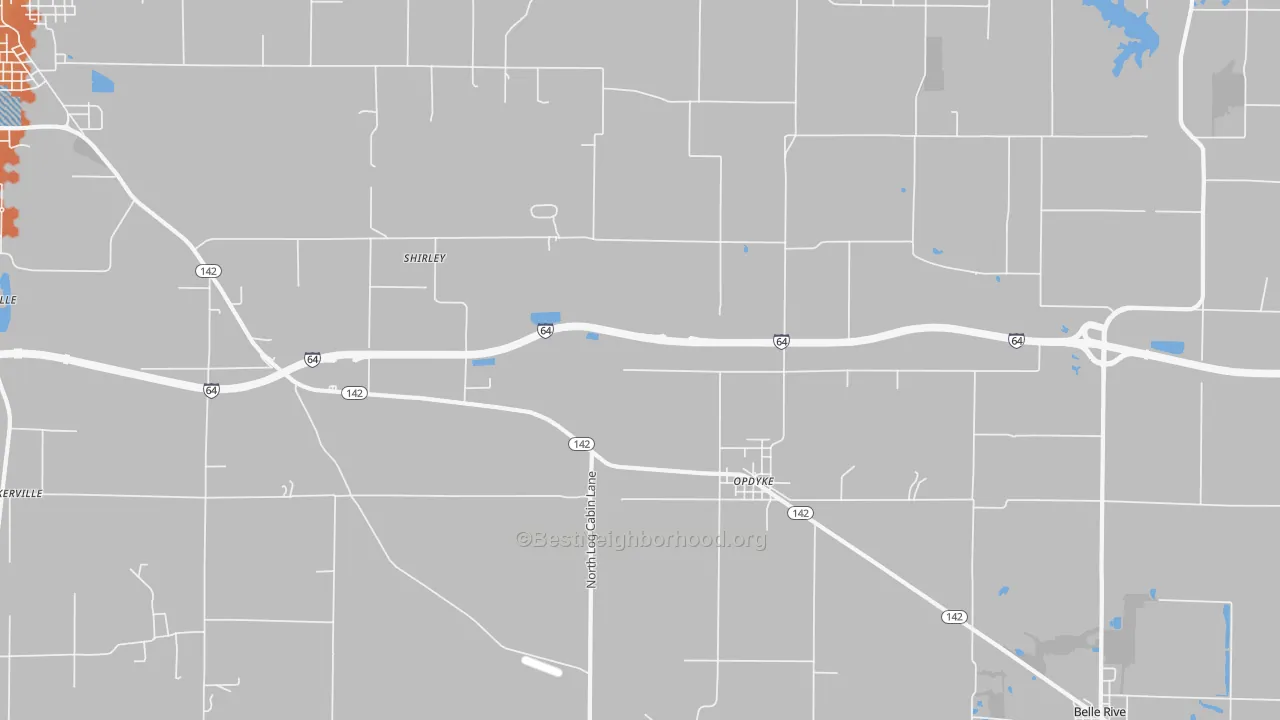 Bike Grade map of 62872, IL