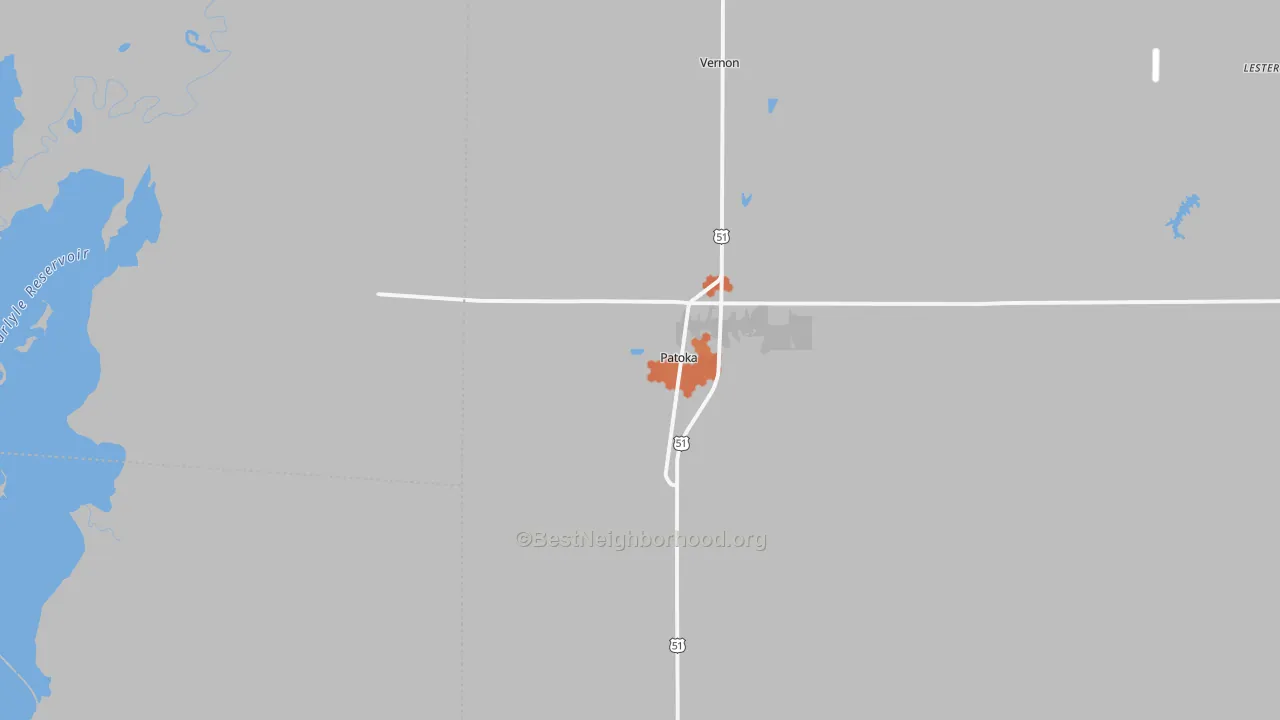 Bike Grade map of 62875, IL
