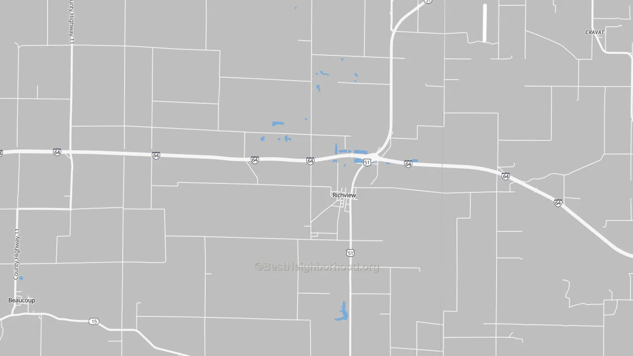 Bike Grade map of 62877, IL