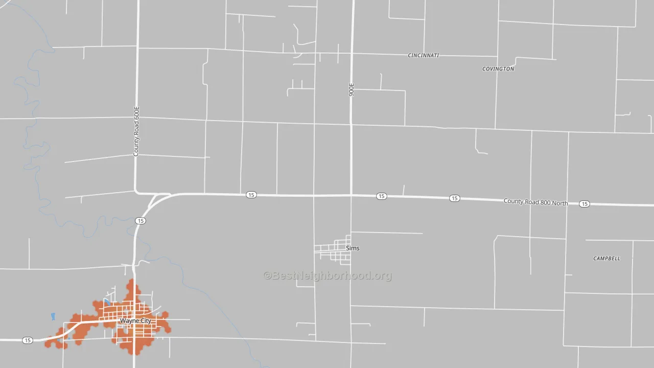Bike Grade map of 62886, IL