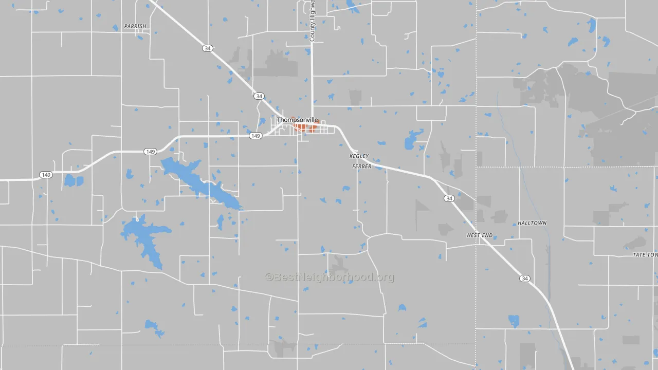 Bike Grade map of 62890, IL