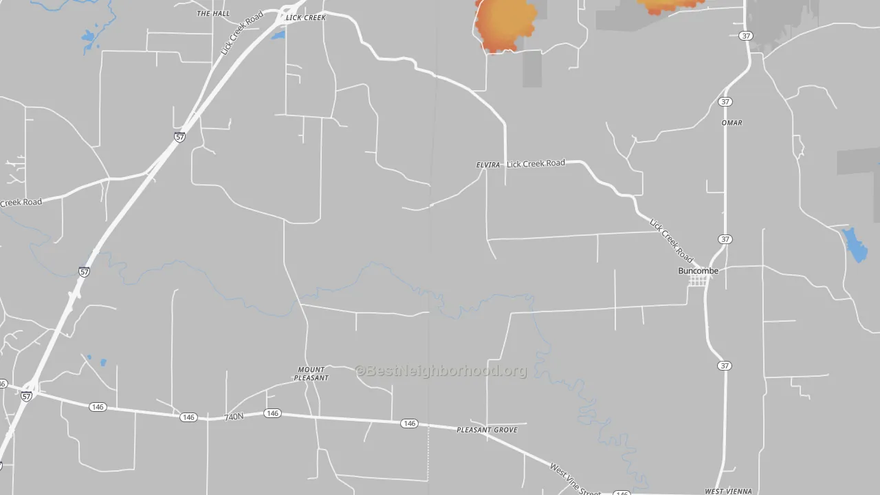 Bike Grade map of 62912, IL