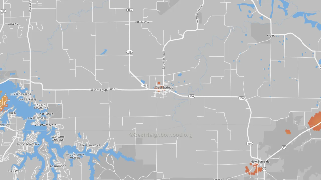Bike Grade map of 62922, IL