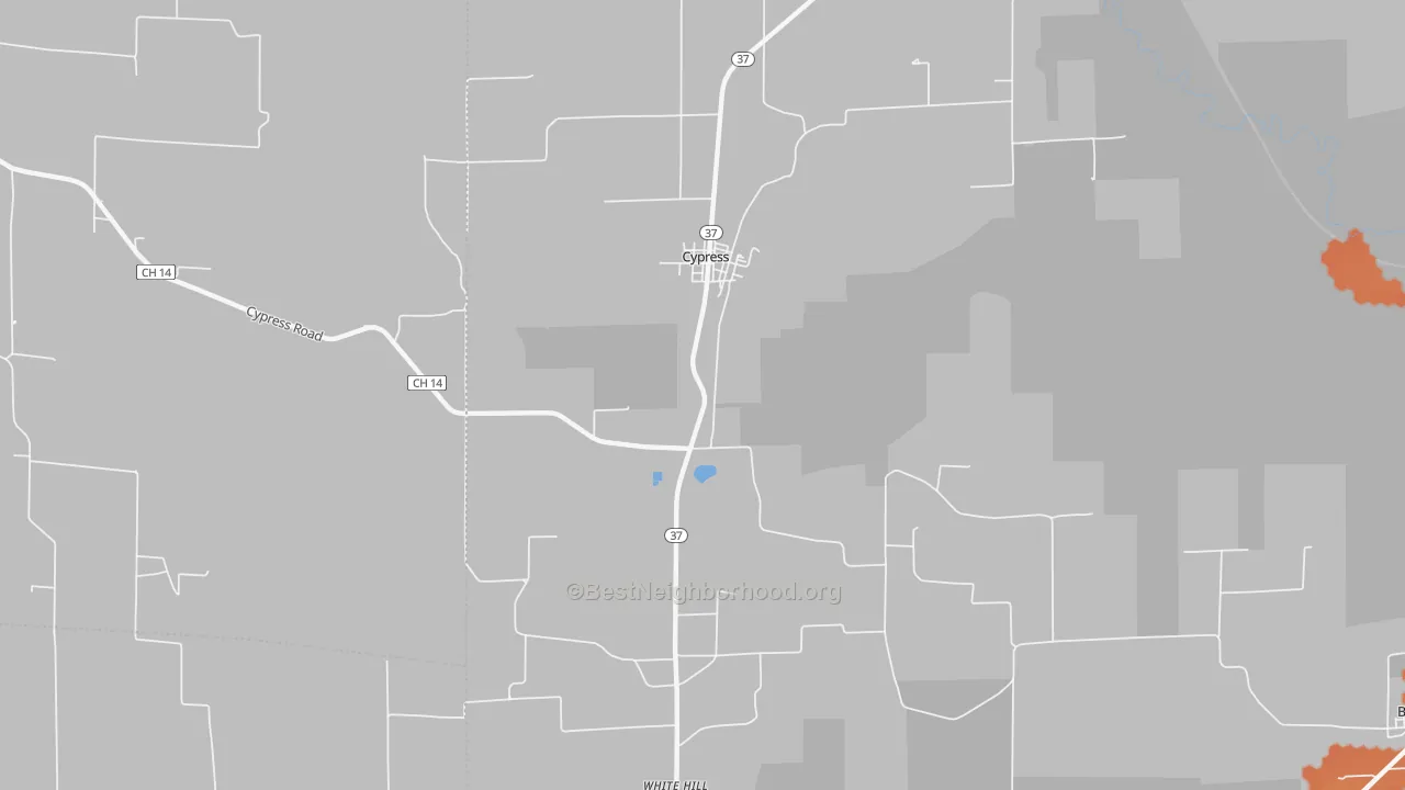 Bike Grade map of 62923, IL