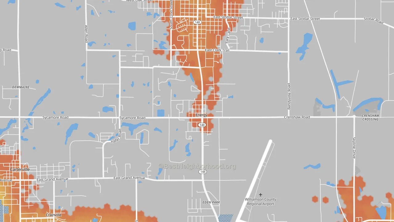 Bike Grade map of 62933, IL
