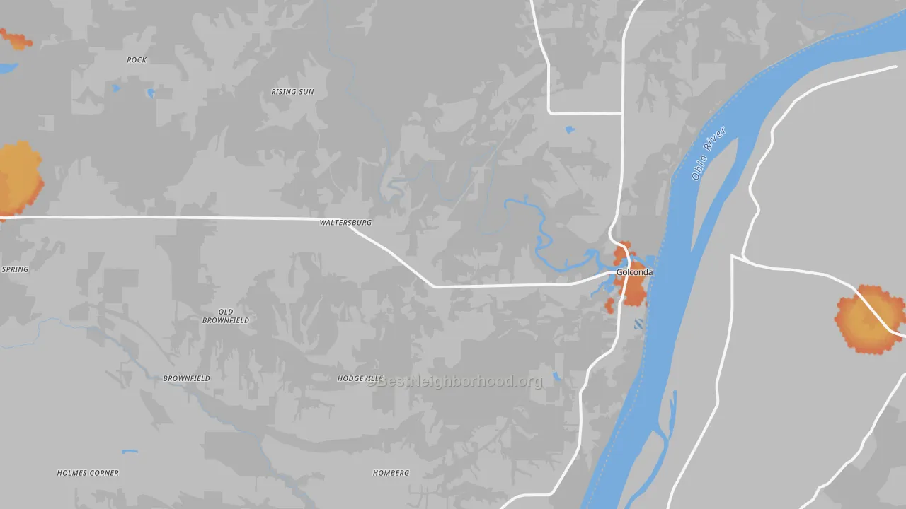 Bike Grade map of 62938, IL