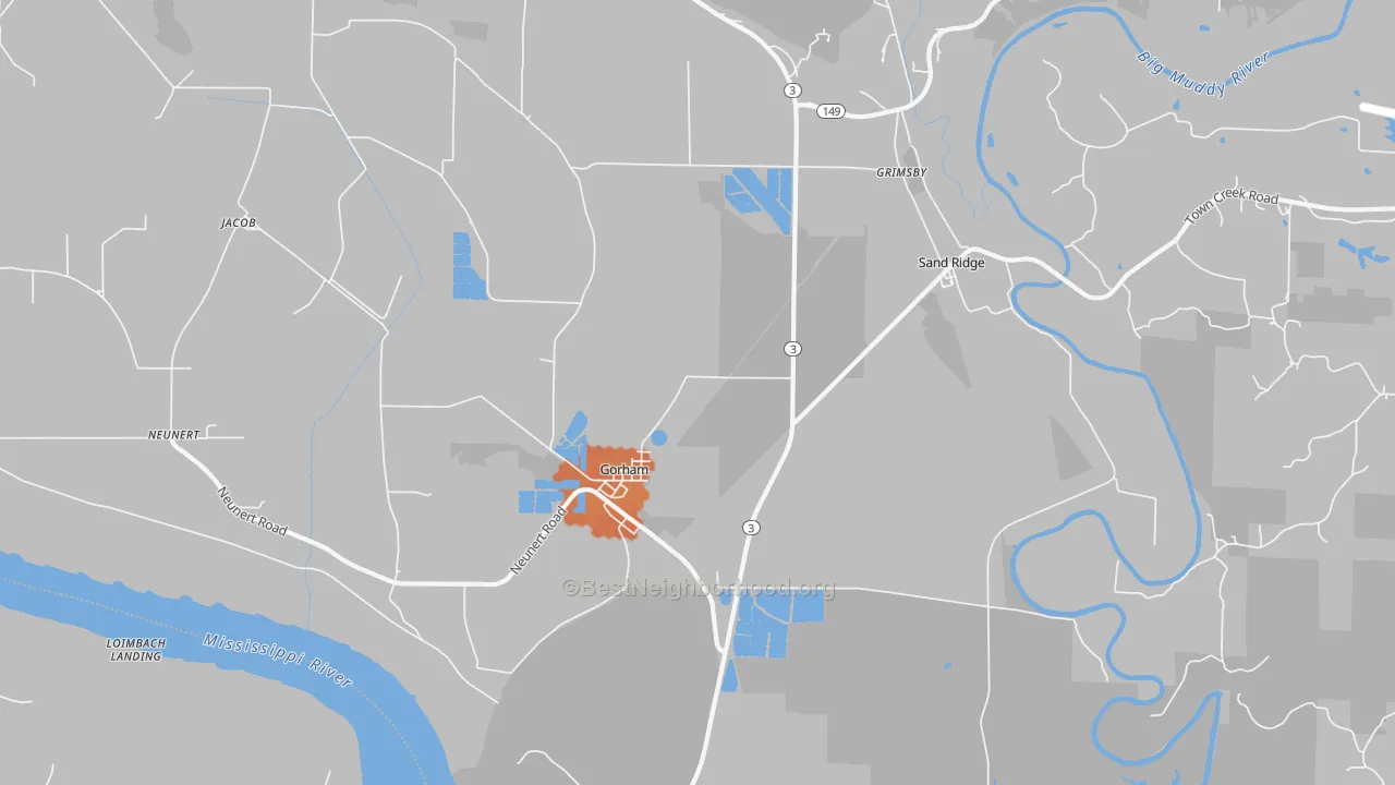 Bike Grade map of 62940, IL