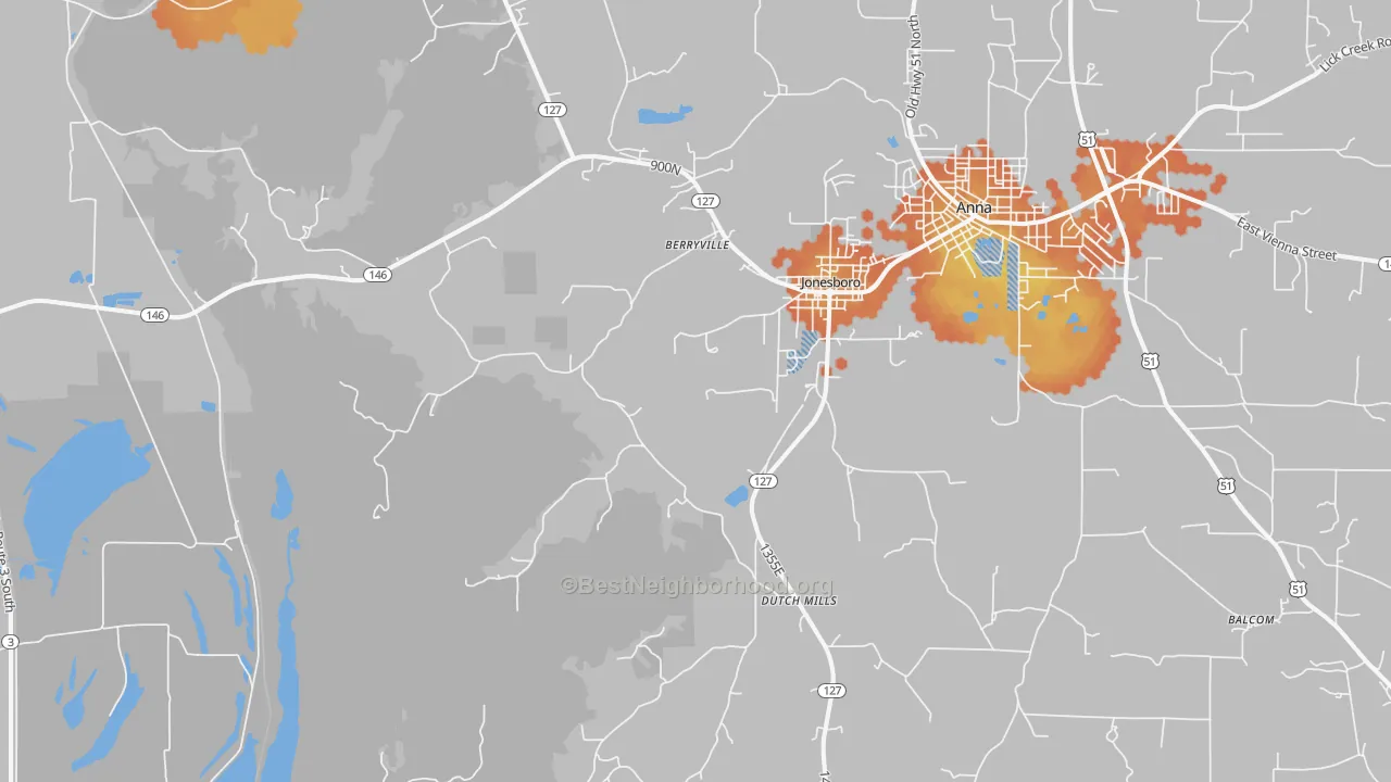 Bike Grade map of 62952, IL