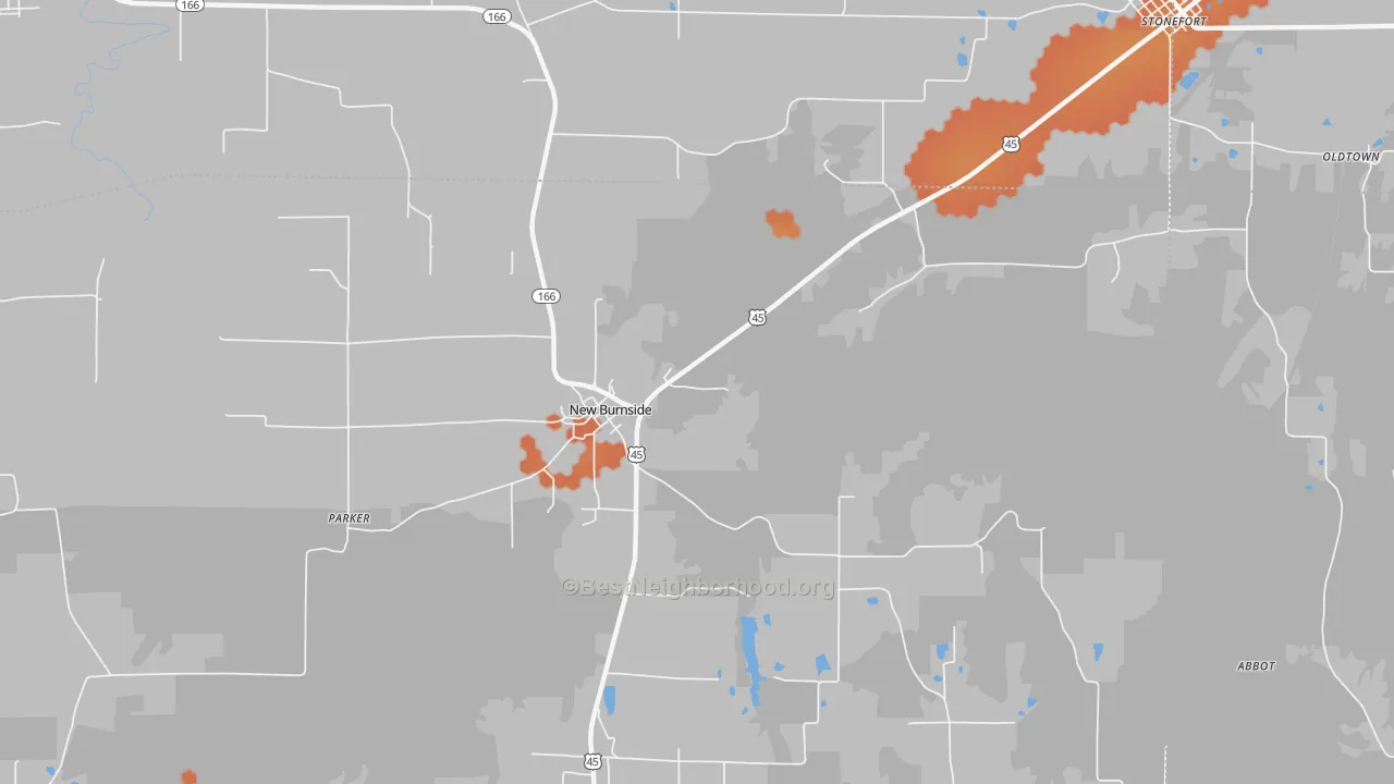 Bike Grade map of 62967, IL