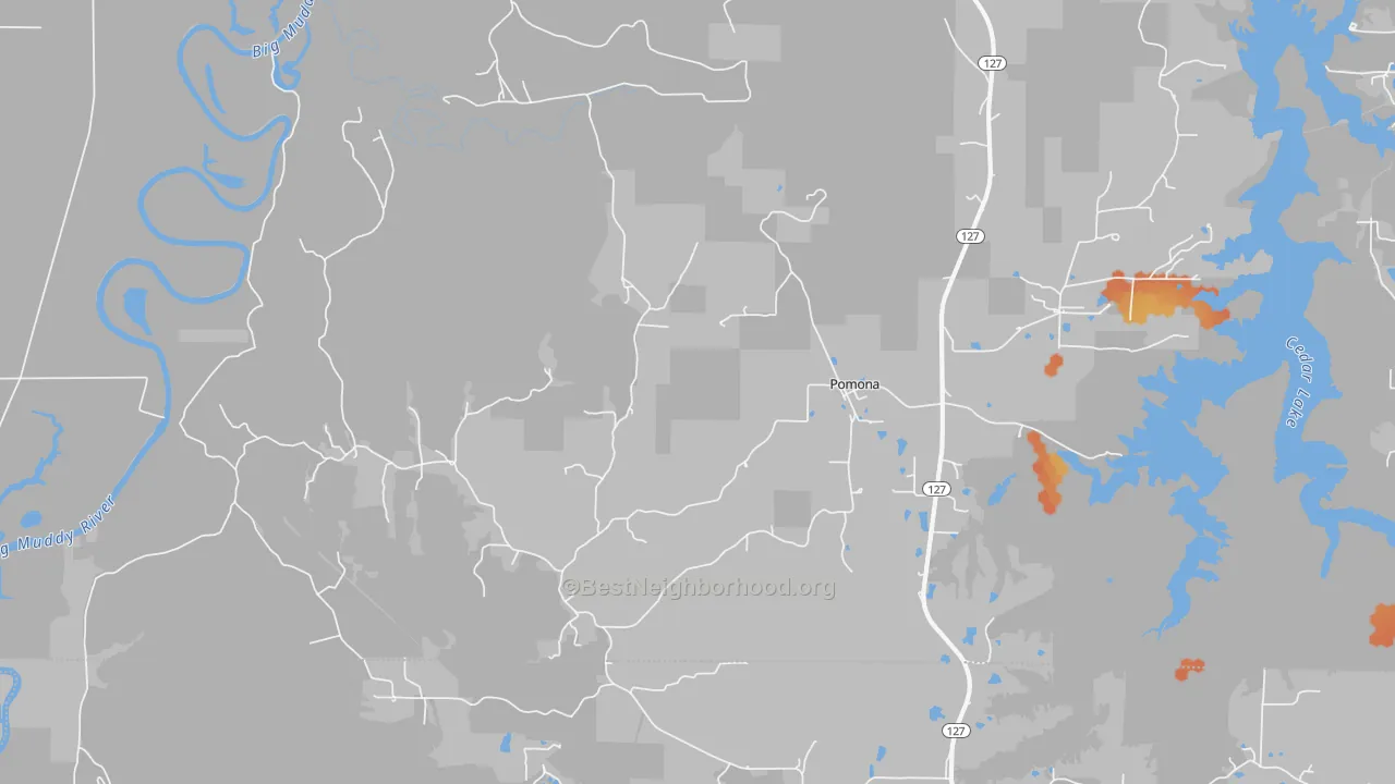 Bike Grade map of 62975, IL