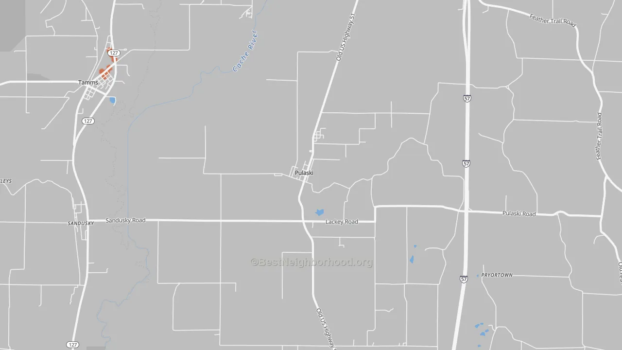 Bike Grade map of 62976, IL