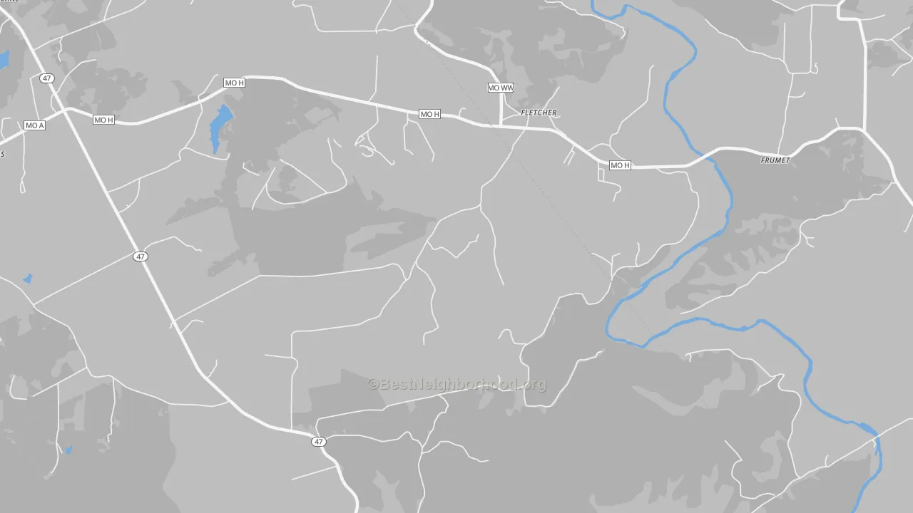 Bike Grade map of 63030, MO