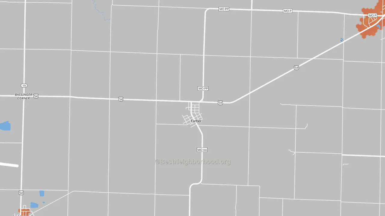 Bike Grade map of 63345, MO