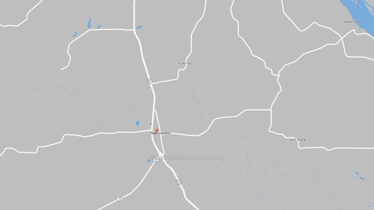 Bike Grade map of 63459, MO