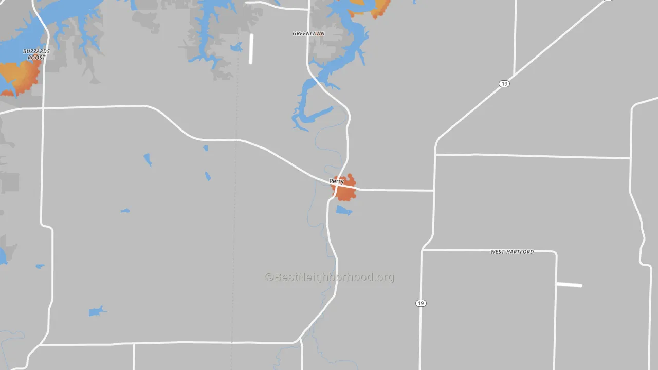 Bike Grade map of 63462, MO