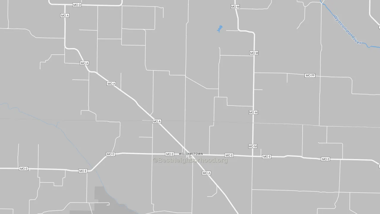 Bike Grade map of 63473, MO