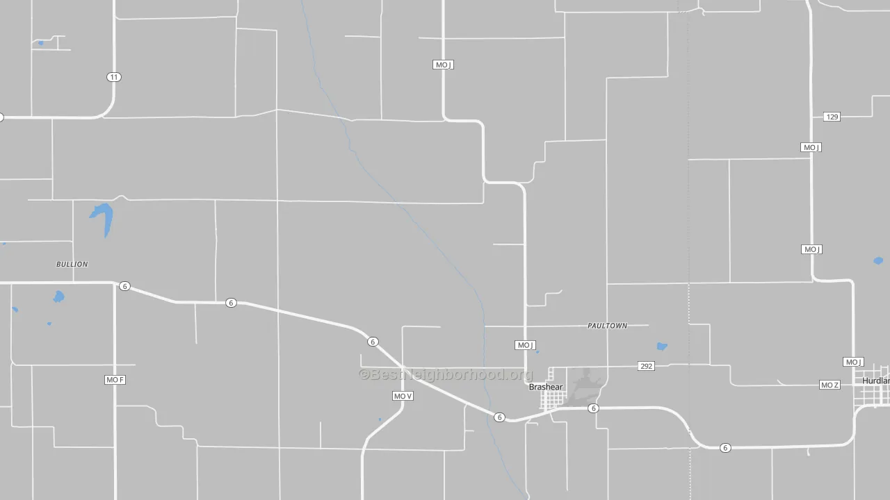 Bike Grade map of 63533, MO