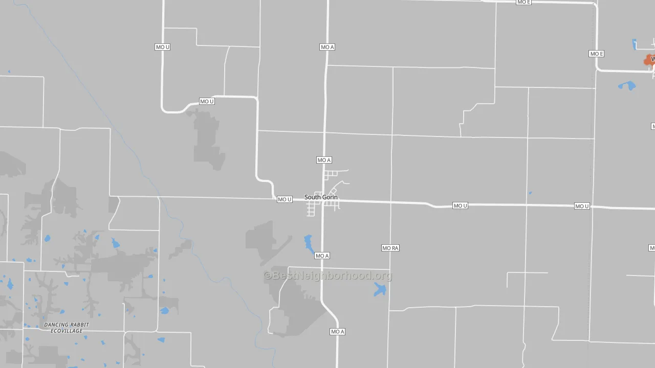 Bike Grade map of 63543, MO