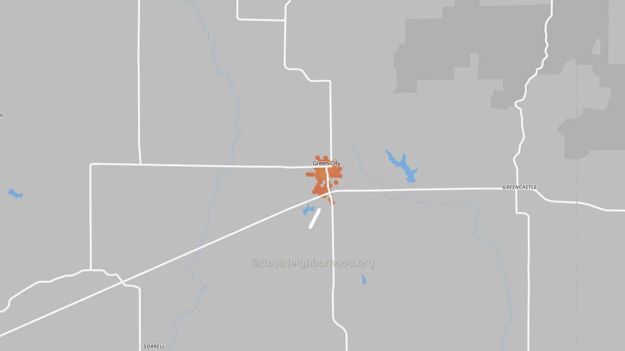 Bike Grade map of 63545, MO
