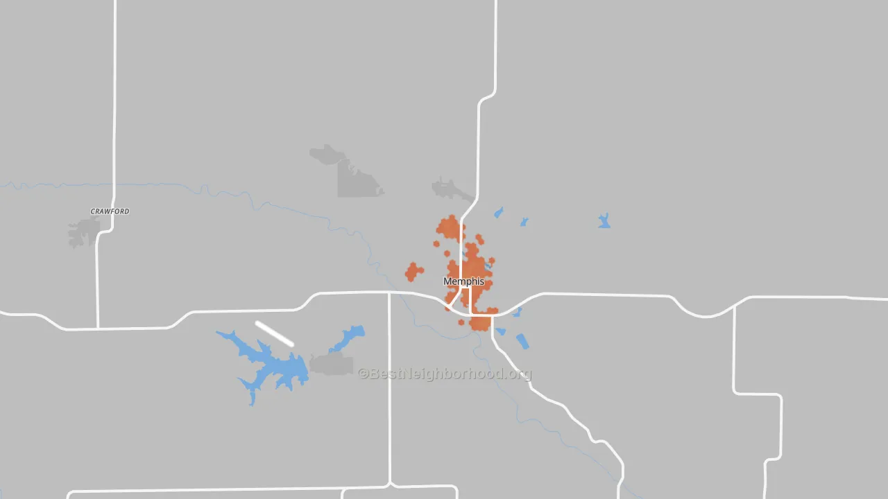 Bike Grade map of 63555, MO