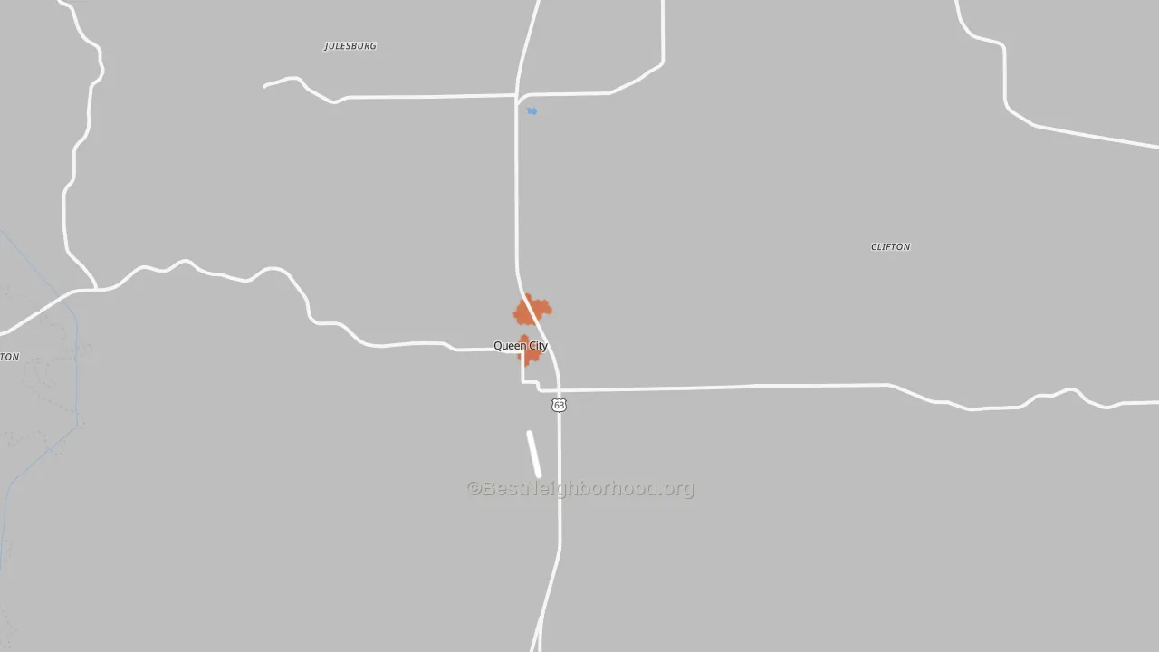 Bike Grade map of 63561, MO