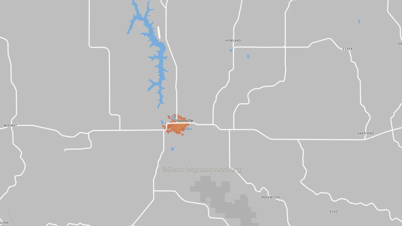 Bike Grade map of 63565, MO