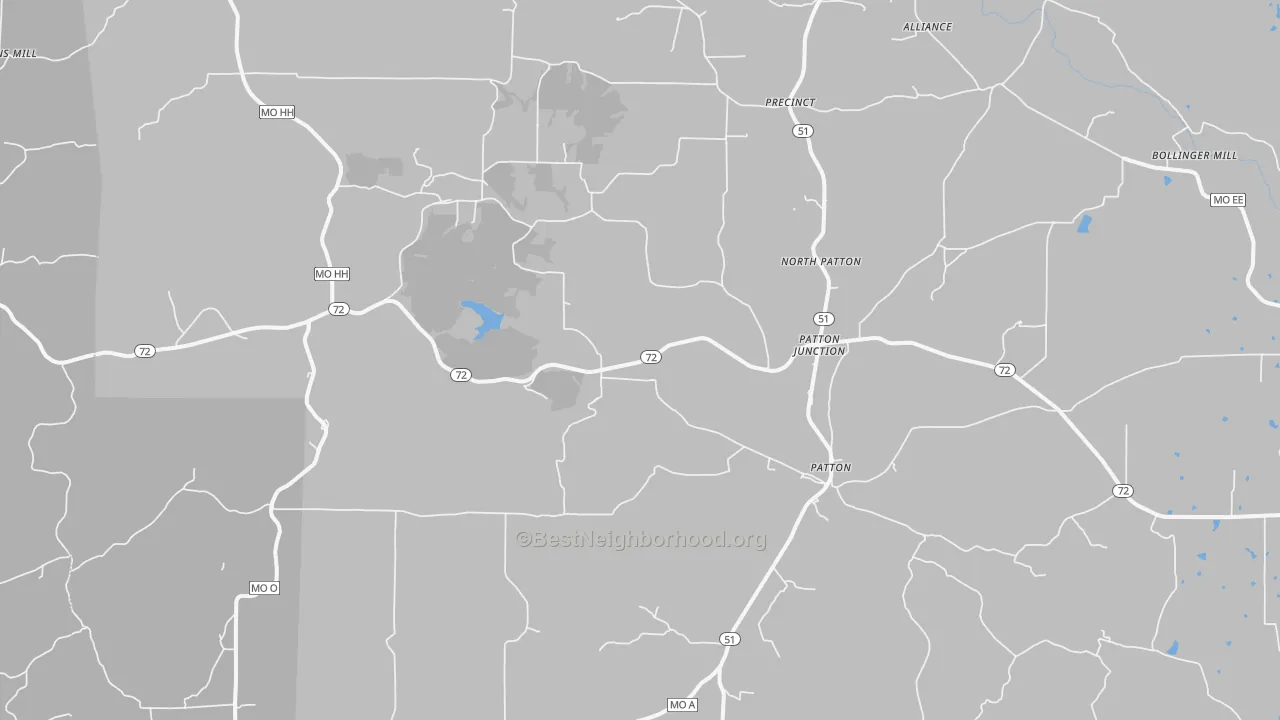 Bike Grade map of 63662, MO