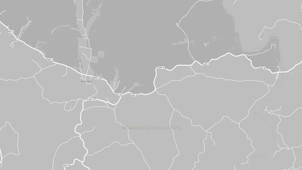 Bike Grade map of 63665, MO
