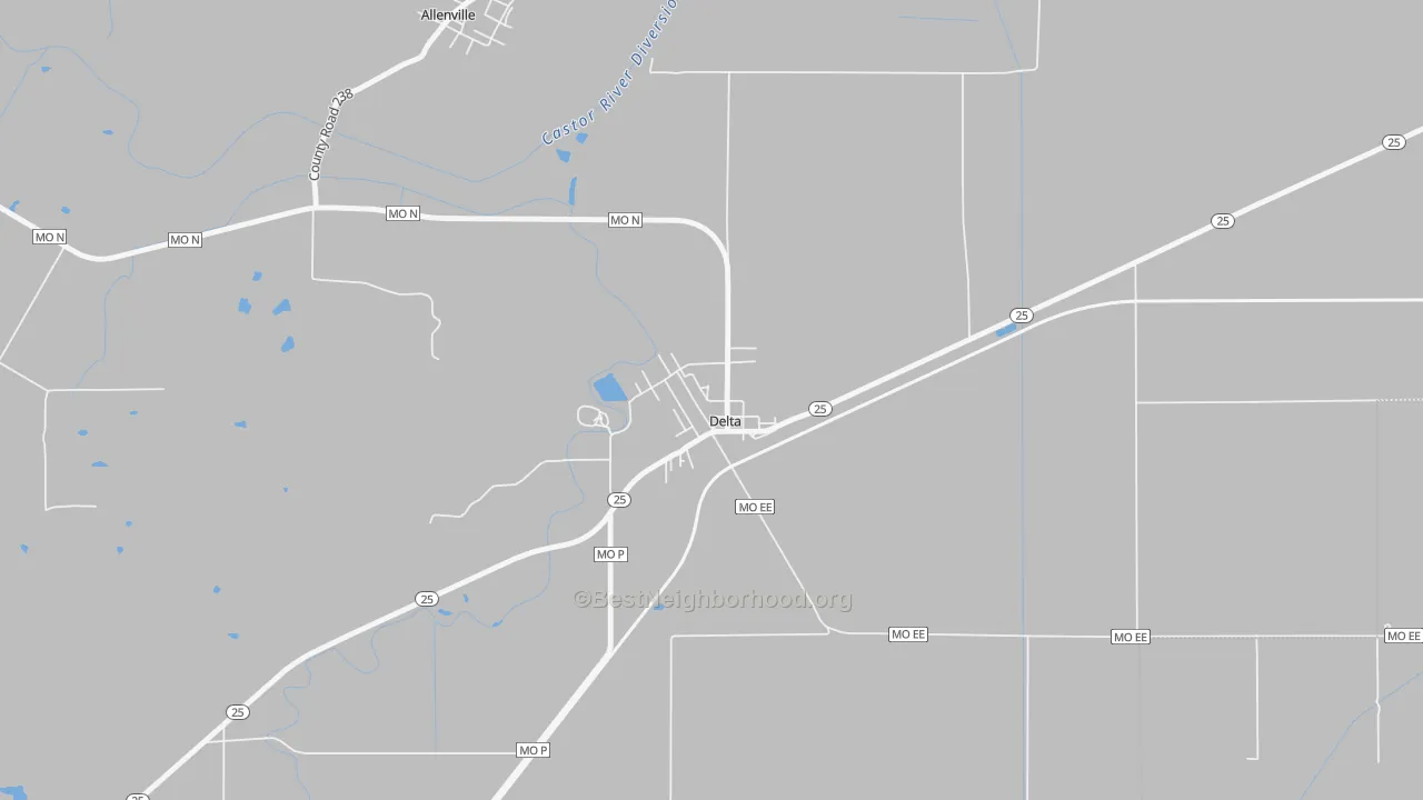 Bike Grade map of 63744, MO