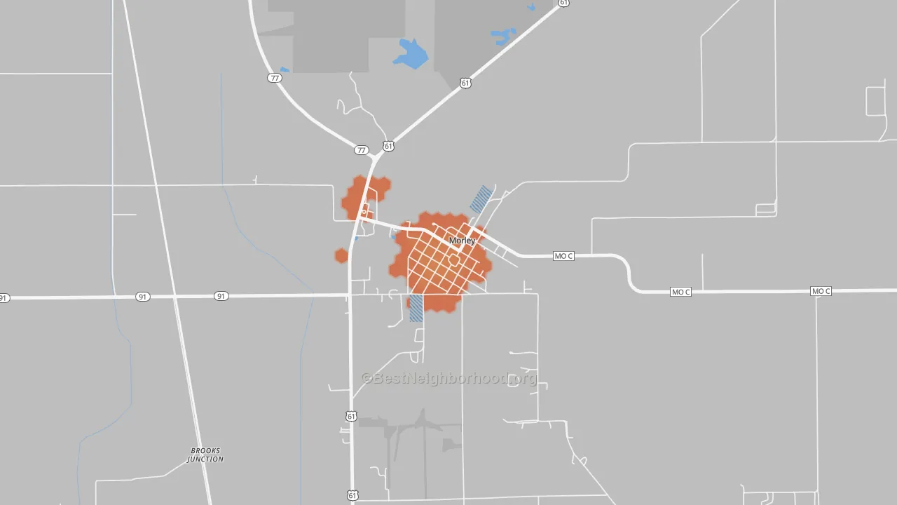 Bike Grade map of 63767, MO