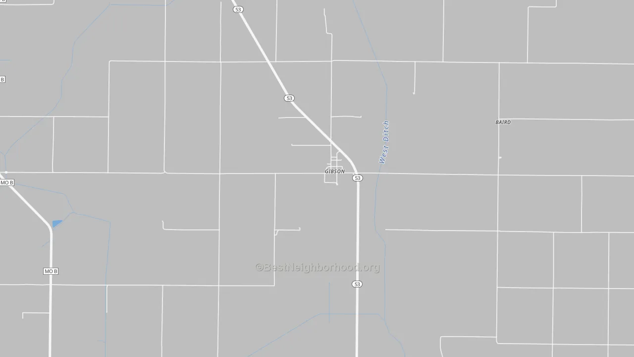 Bike Grade map of 63847, MO