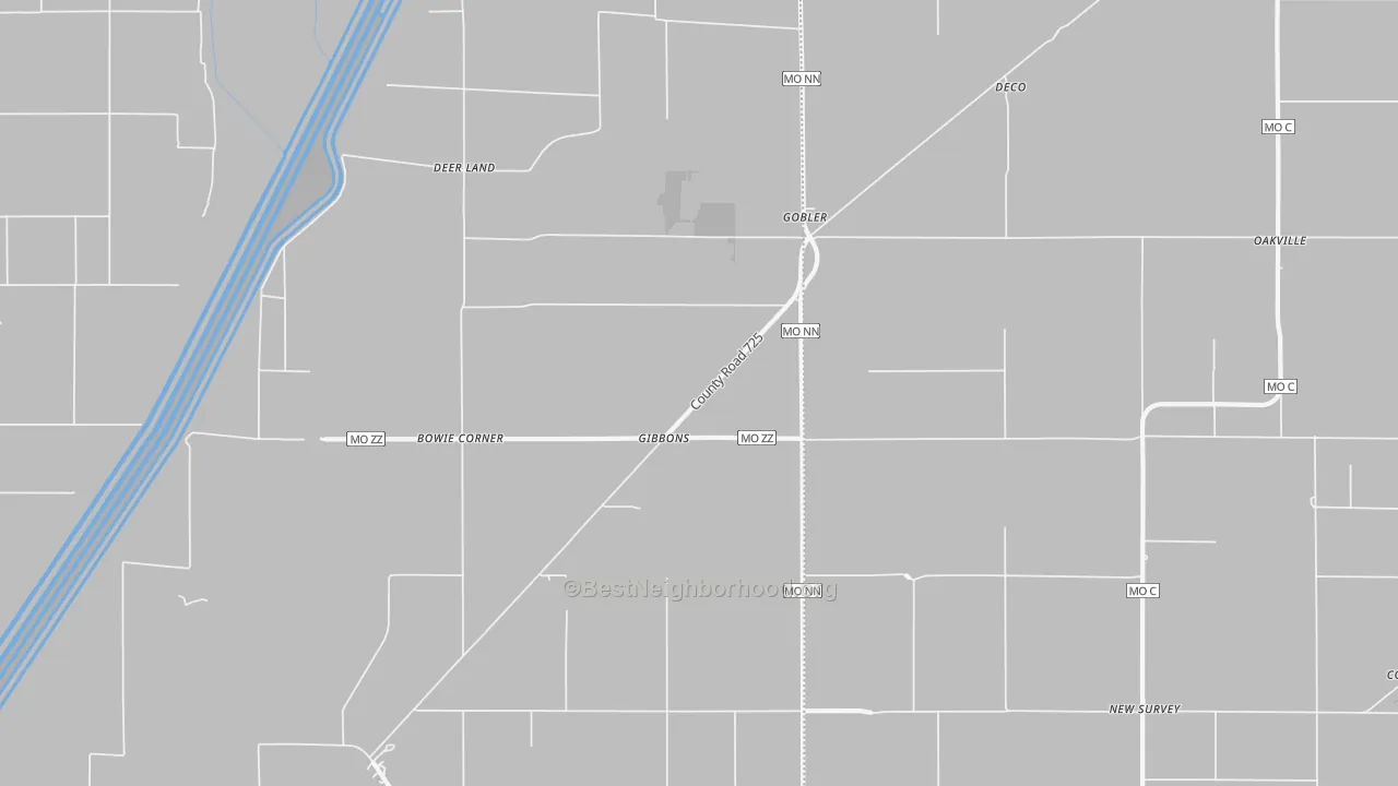 Bike Grade map of 63849, MO
