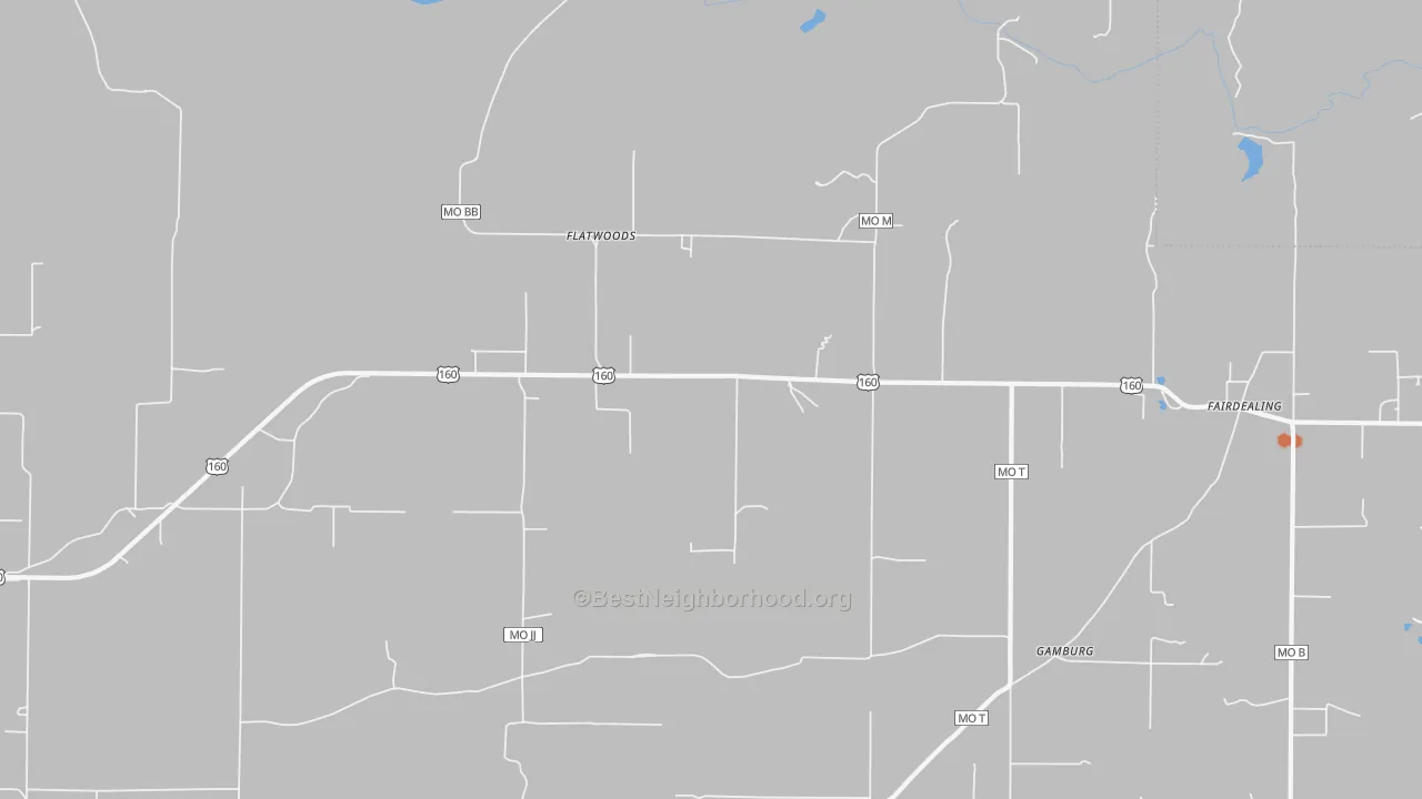 Bike Grade map of 63939, MO