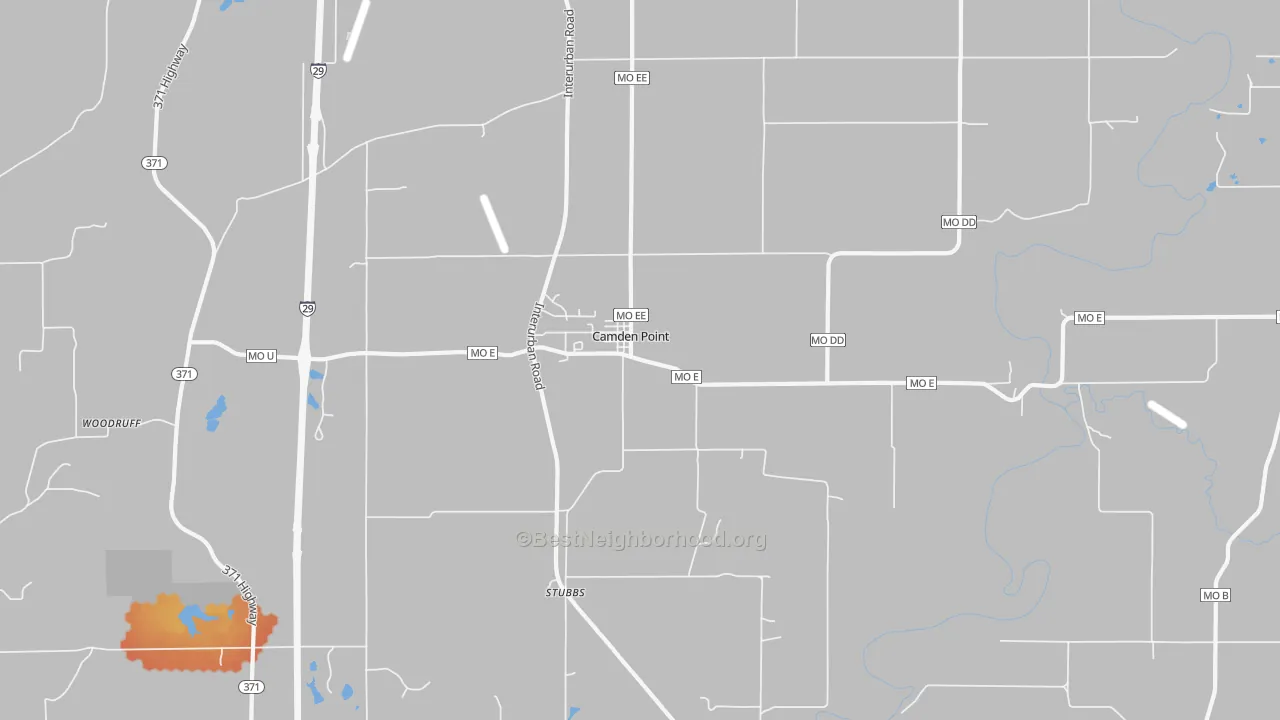 Bike Grade map of 64018, MO