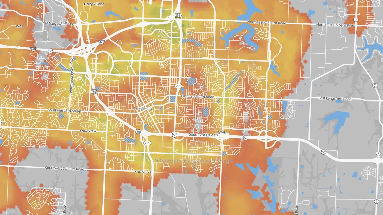 Bike Grade map of 64063, MO