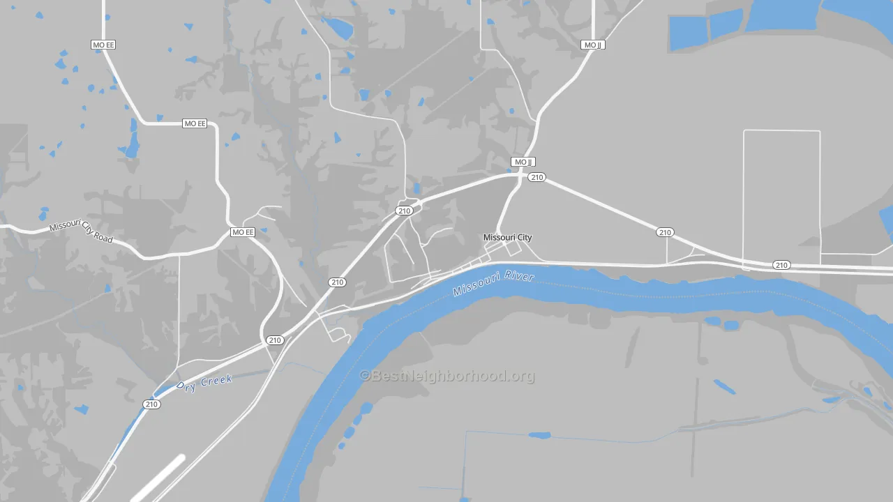 Bike Grade map of 64072, MO