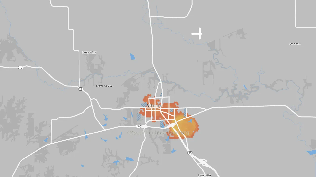 Bike Grade map of 64085, MO
