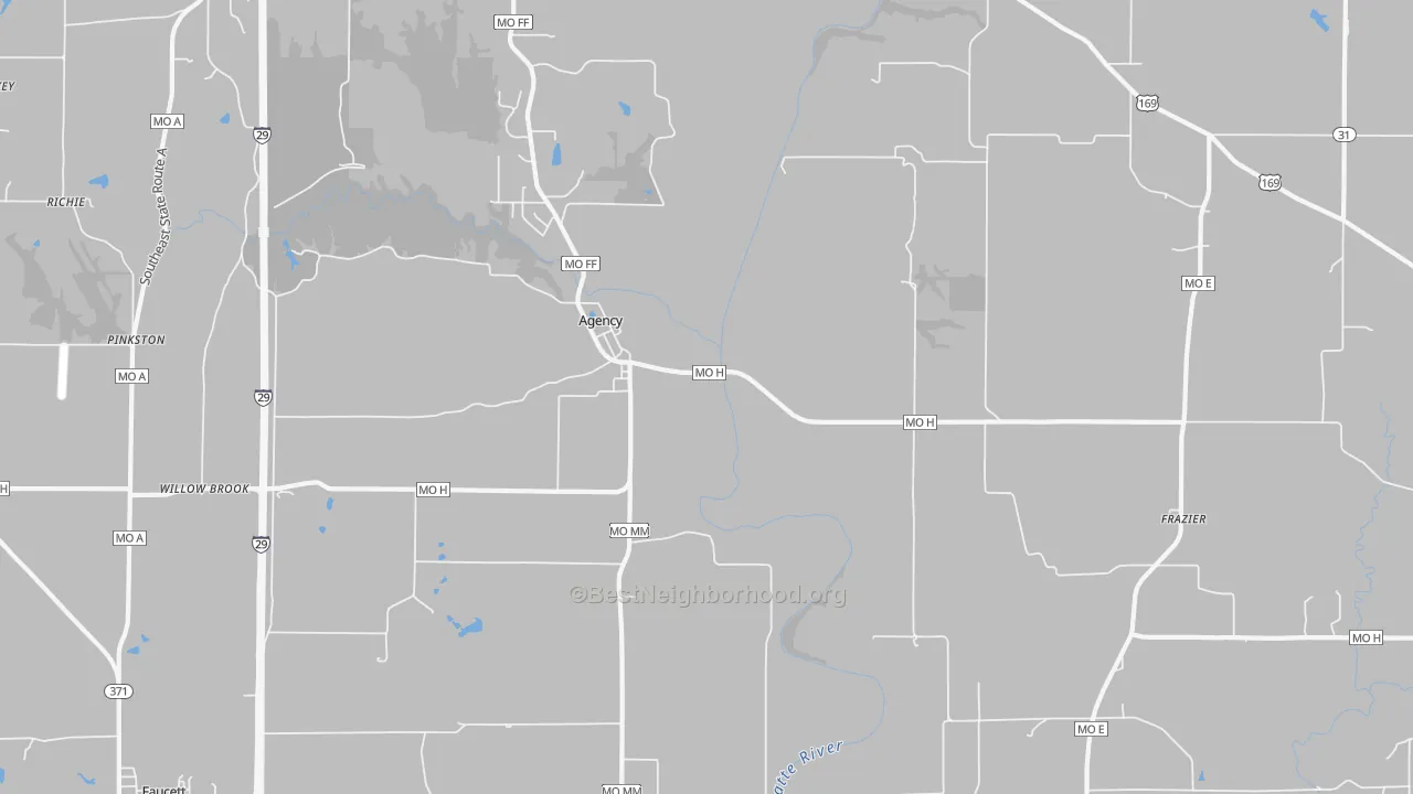 Bike Grade map of 64401, MO